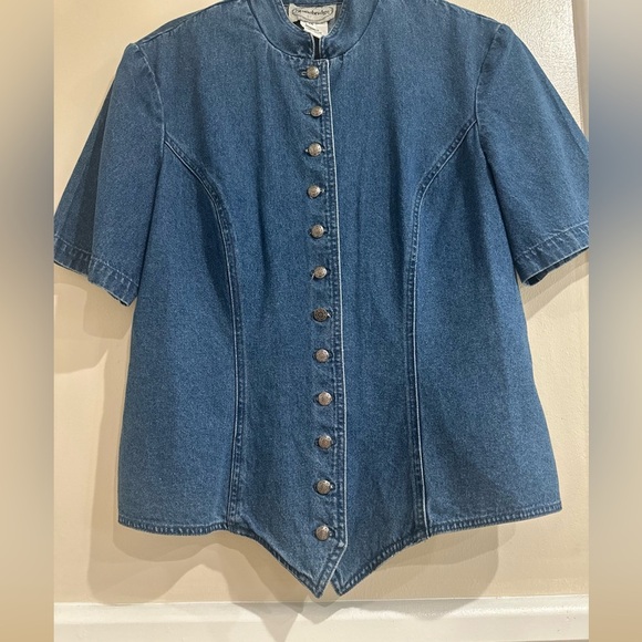 Women's Blue Denim Jacket - Picture 7 of 7